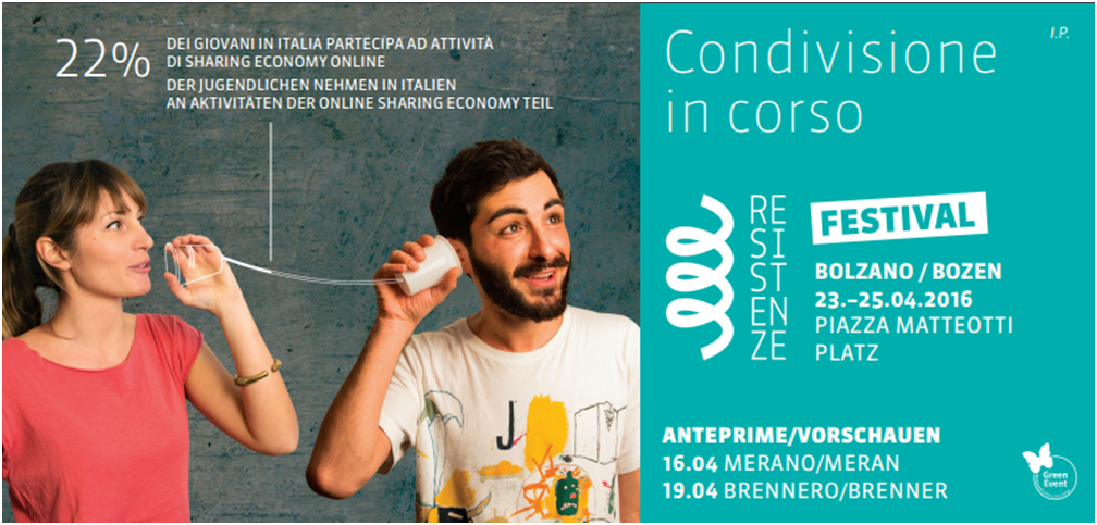 FederCultura Alto Adige-Südtirol al Festival delle Resistenze Contemporanee