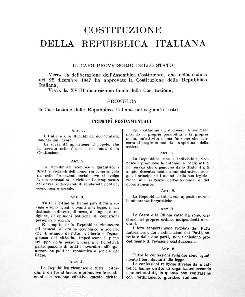 Lo sport entra nella Costituzione italiana